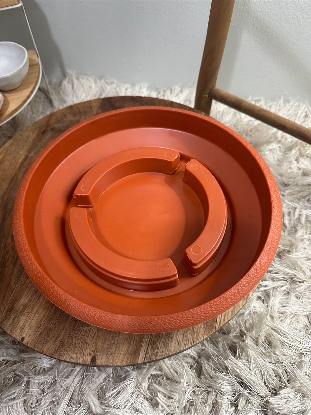 Vintage LAWNWARE TWO•IN•ONE Plastic Planter Reversible Saucer Terracotta Tone - Picture 4 of 17